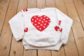 Vintage 1990s Heart theme Crewneck Sweater