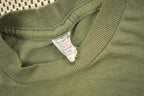 Vintage 1980s Blank Olive Green T Shirt
