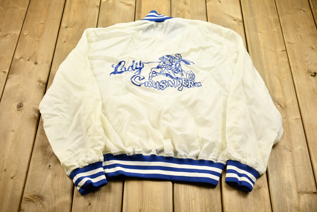 Vintage 1980s Holloway Lady Crusaders Windbreaker Jacket
