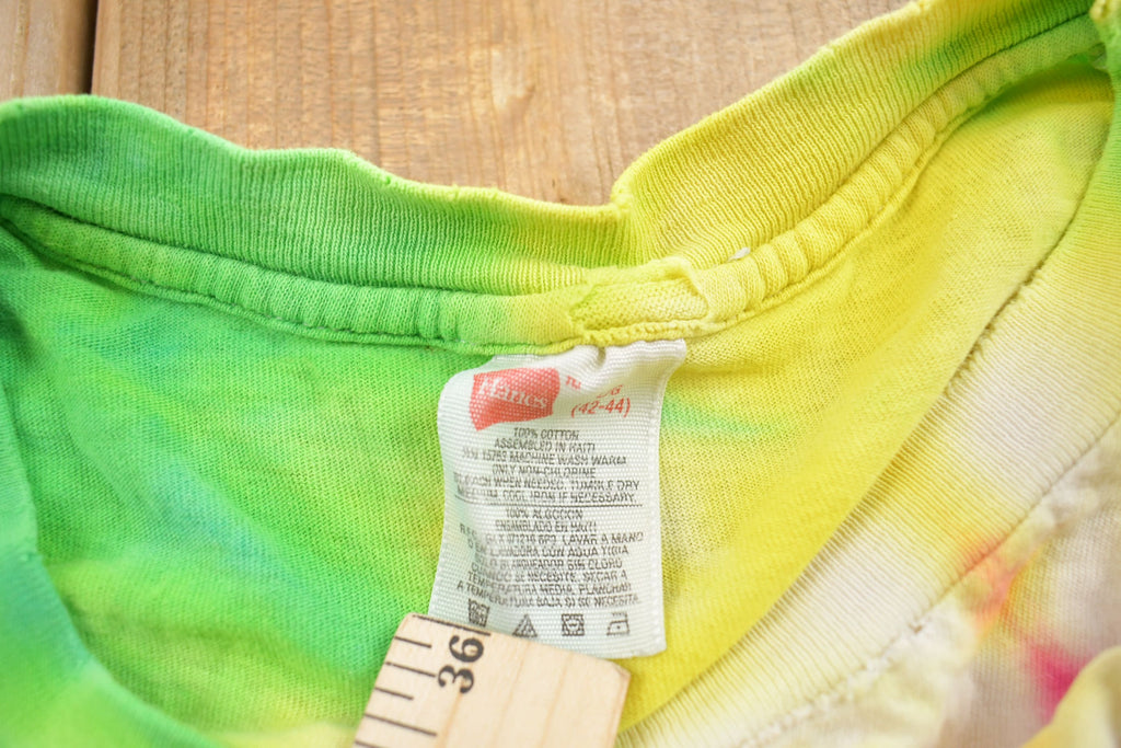 Vintage 1990s Tie Dye All Over Print T-shirt  Vintage Tie Dye Tee  Music Promo  Tie Dye  Single Stitch  Hippie