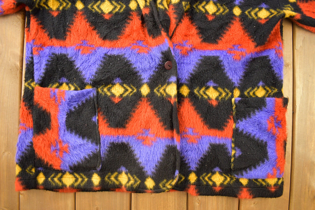 Vintage 1980s Aztec Pattern Blazer