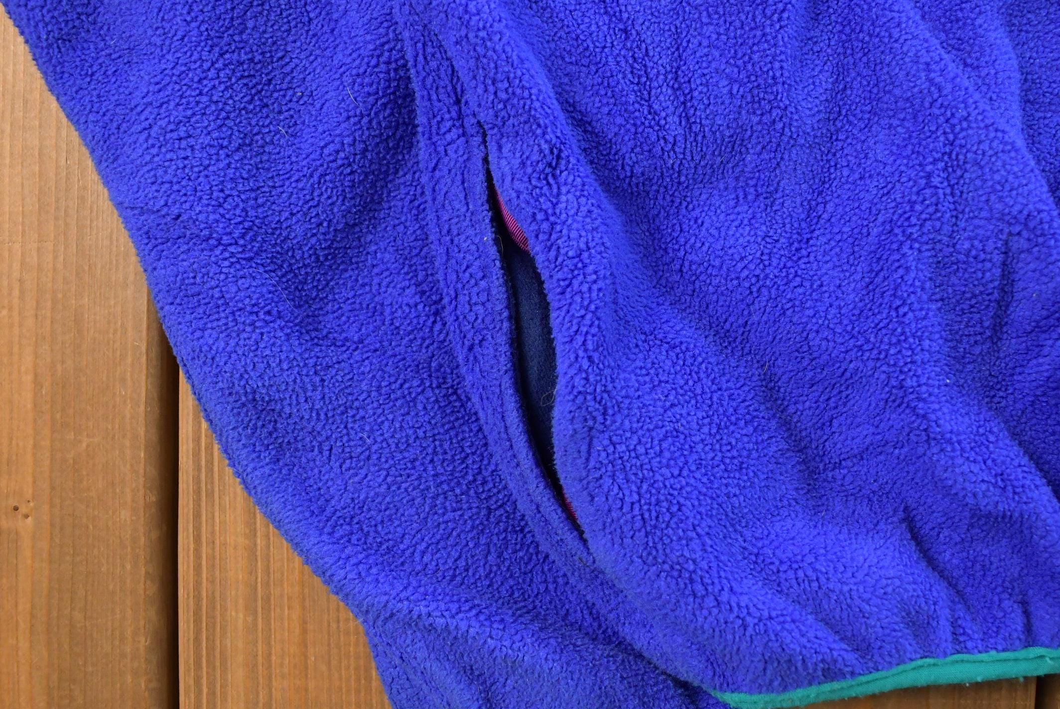 Vintage 1990s L.L. Bean T-Snap Fleece Sweater Jacket Women's L / Outdoors / Full Zip / Streetwear / Athleisure / Hiking