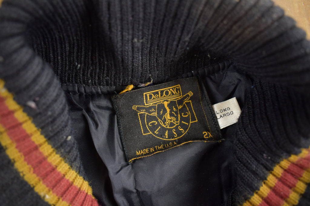 Vintage 1990s Pat Carney Studio Leather Varsity Jacket