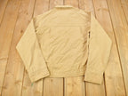 Vintage 1970s Envoy Blank Beige Windbreaker Jacket