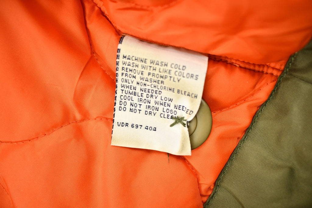 Vintage 1990s Nautica Jeans Co Fur Hood Winter Parka Jacket