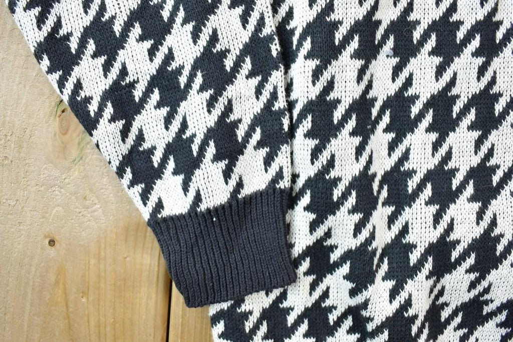 Vintage 1990s Donagain Knit Crewneck Sweater  90s Crewneck  Made In USA  Preppy Abstract