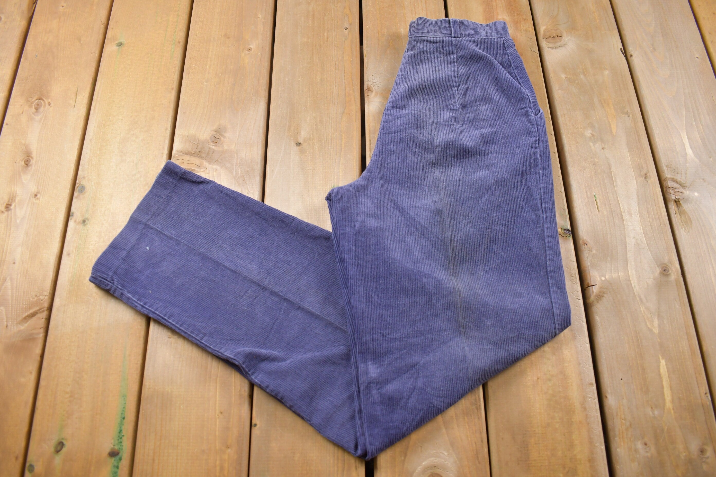 Vintage 1980's Pleated Corduroy Pants 24 x 31