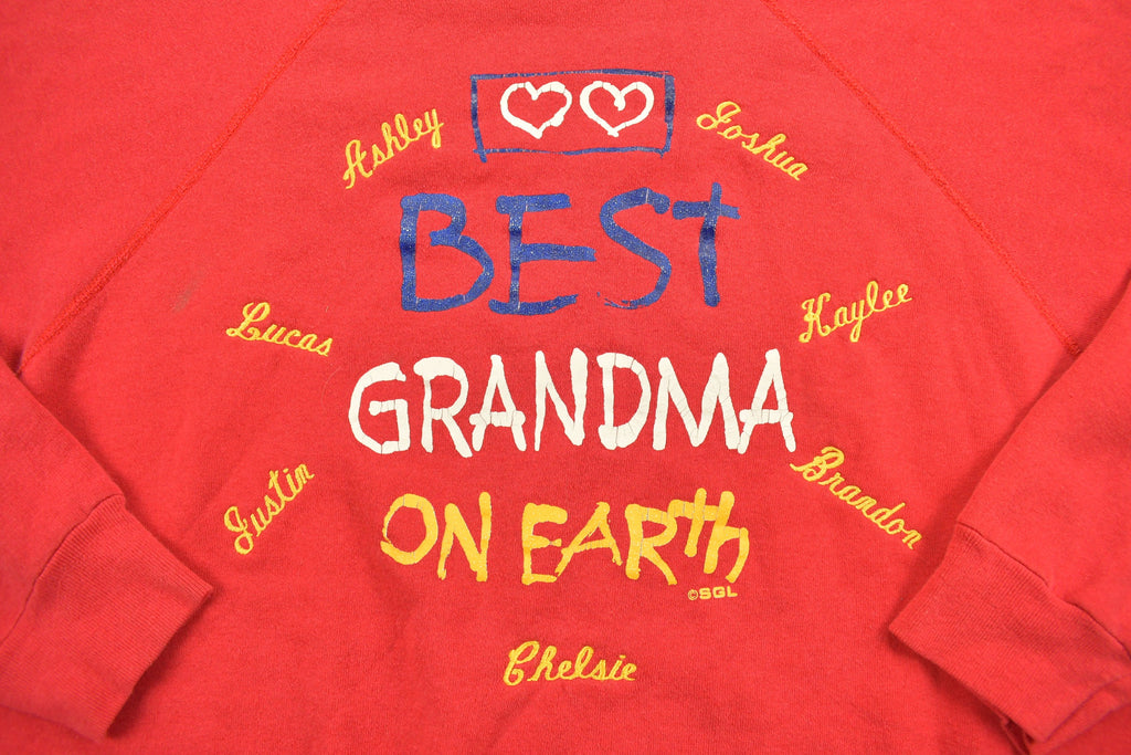 Vintage 1990's Best Grandma On Earth Family Crewneck