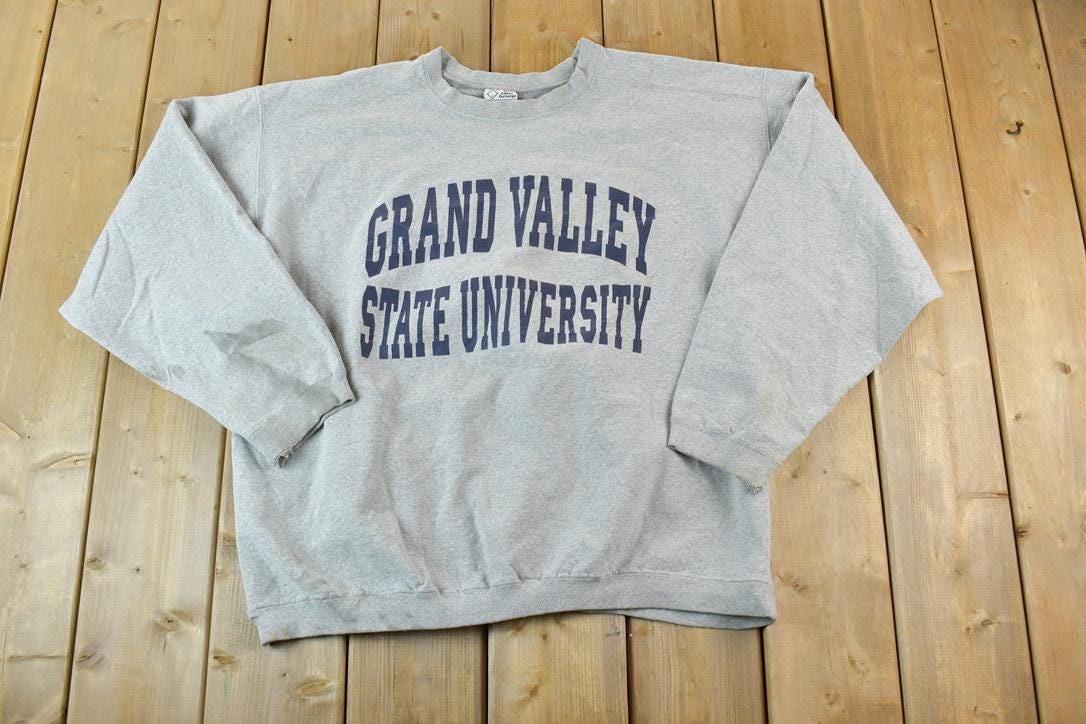 Vintage 1990s Grand Valley State University Collegiate The Cotton Exchange Heavyweight Crewneck