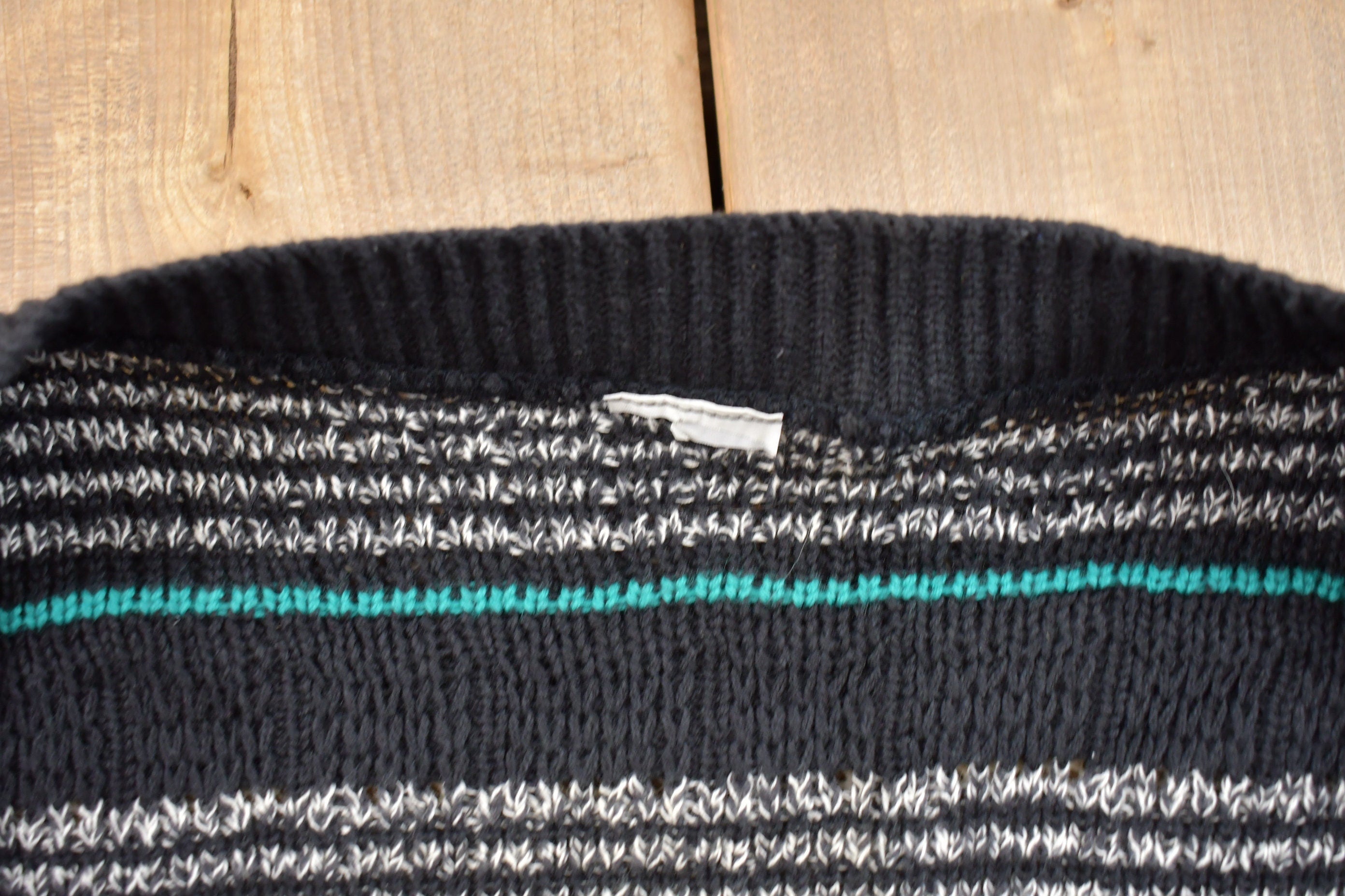 Vintage 1990s Striped Knitted Sweater