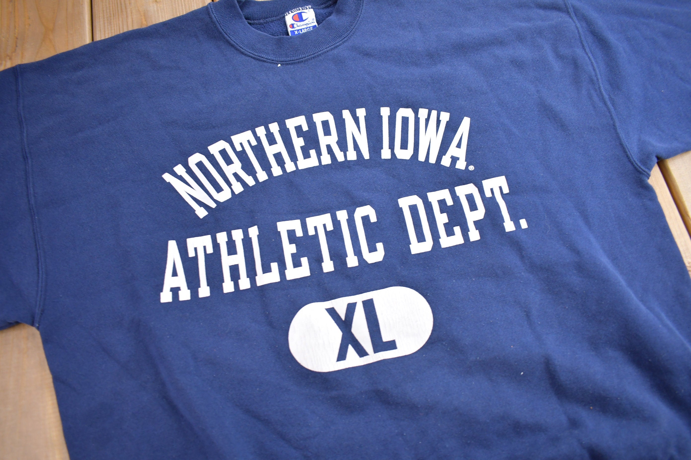 Vintage 1990s Northern Iowa Athletic Dept Collegiate Champion Crewneck