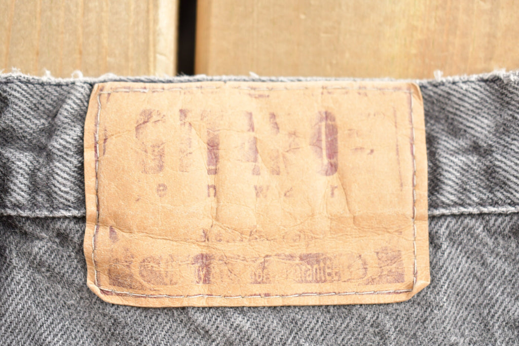 Vintage 1980s Gitano Grey Tapered Jeans Size 31 x 26.5