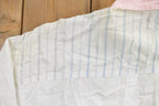 Vintage 1990s Together Floral Theme Striped Button Up Shirt  1990s Button Up  Vintage Button Up  Basic Button Up  Pastel Button Up
