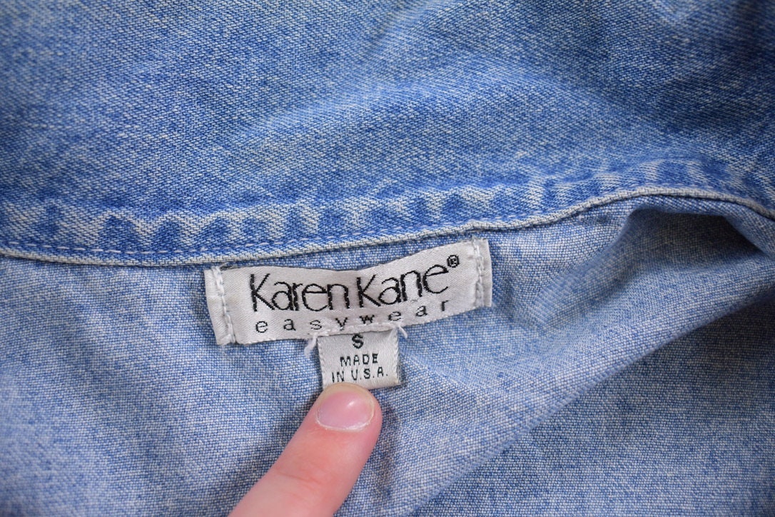 Vintage 1990s Karen Kane Denim Jean Jacket