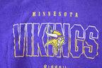 Vintage 1990s Minnesota Vikings NFL Embroidered Crewneck Sweatshirt