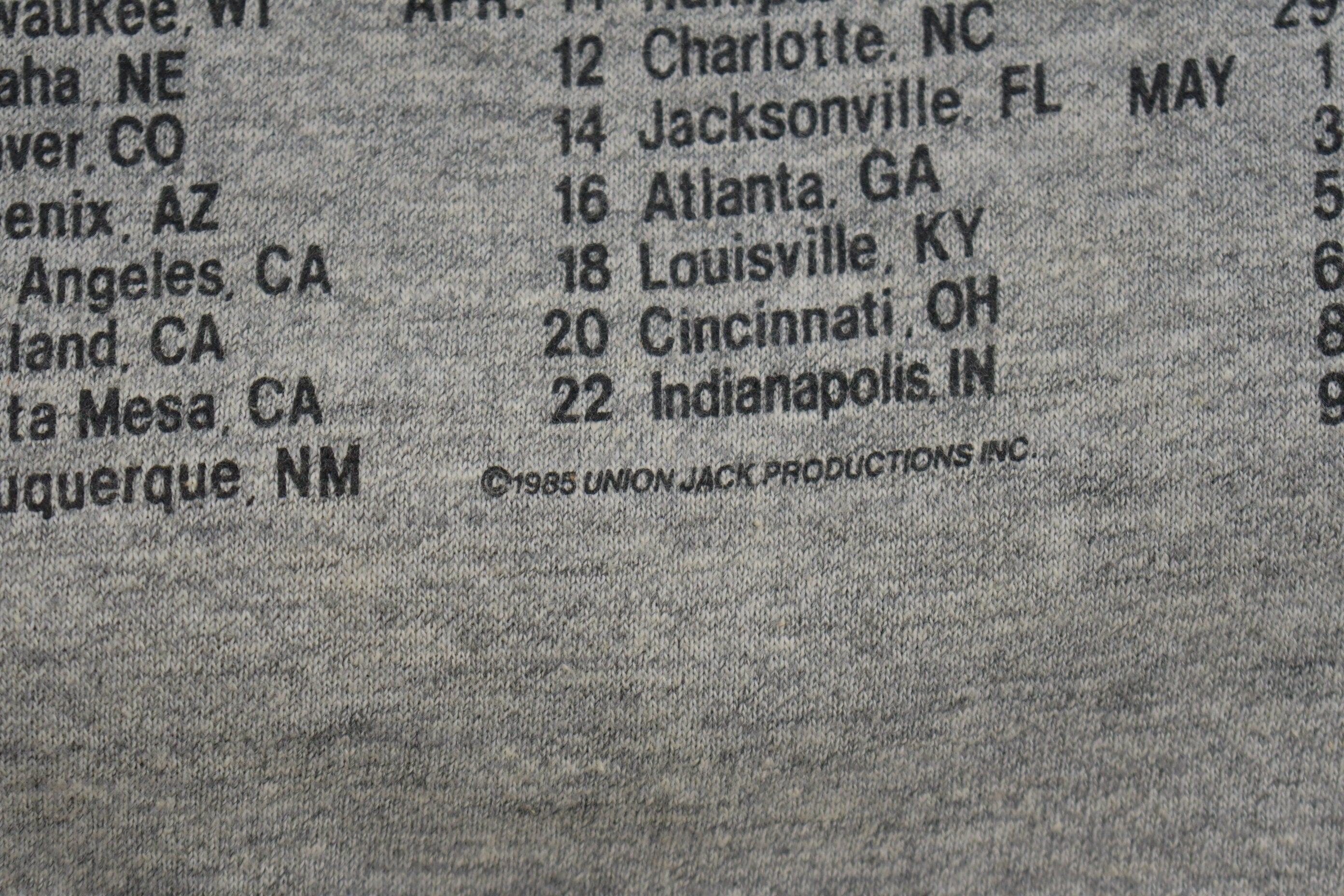 Vintage 1985 The Firm Distressed Band Muscle T-Shirt