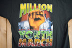 Vintage 1998 Million Youth March African American Pride Graphic T Shirt
