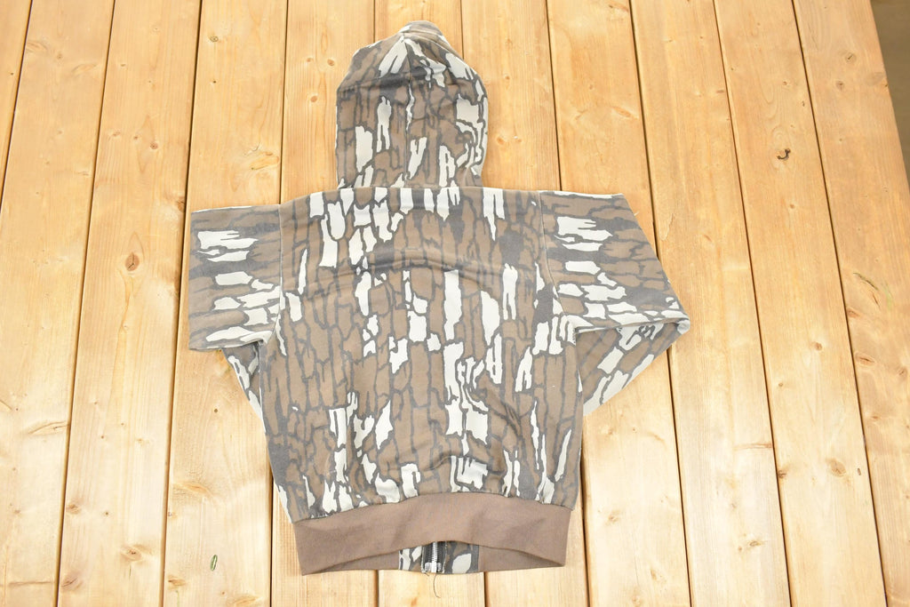 Vintage 1980s Bassett Walker Camo Hoodie Sweatshirt Men's M