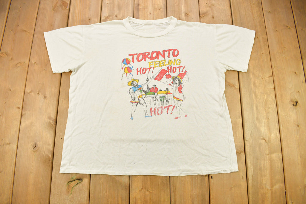 Vintage 1980s Toronto Canada Graphic Souvenir T Shirt