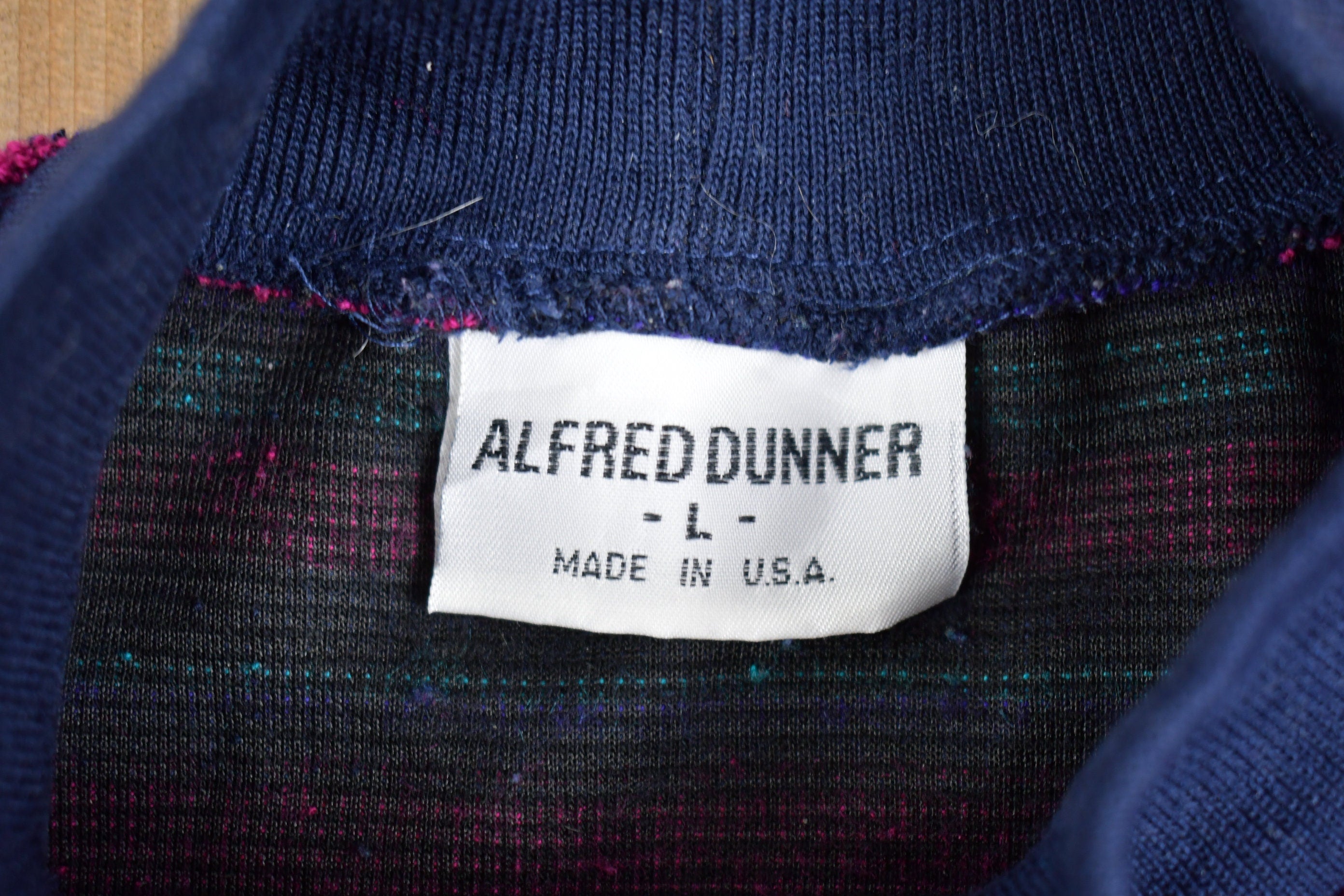 Vintage 1990s Alfred Dunner Striped Mockneck Sweatshirt
