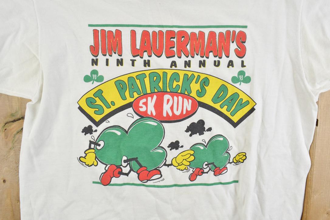 Vintage 1990s Jim Lauerman's St Patrick's Day Souvenir T-Shirt  Streetwear  Vacation Tee  Travel T Shirt