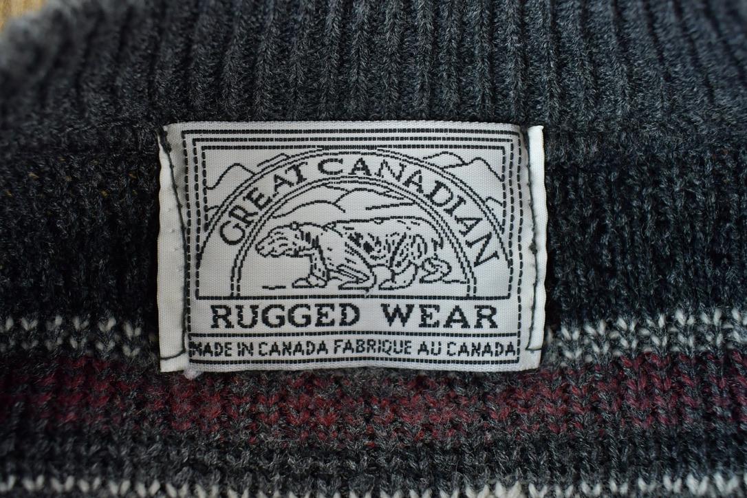 Vintage 1990s Great Canadian Rugged Wear Knit Crewneck Sweater