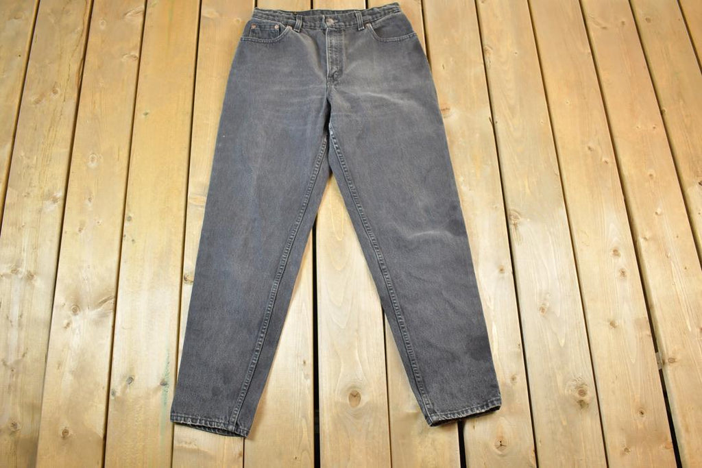 Vintage 1990s Levi Strauss Red Tab 551 Black Wash Denim Jeans Size 30 x 29