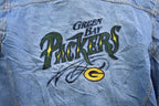 Vintage 1990's Green Bay Packers NFL Pro Elite Embroidered Jean Jacket