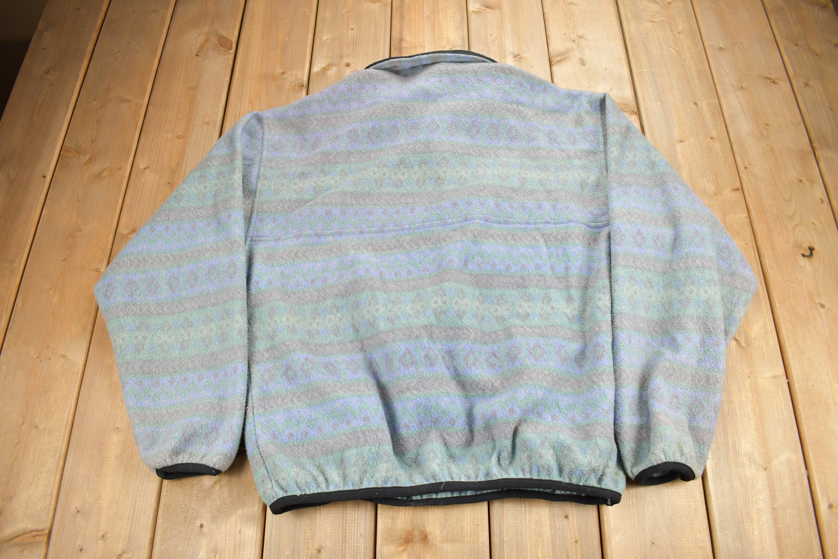 Vintage 1990s Ski Country Imports Quarter Zip Fleece Sweater