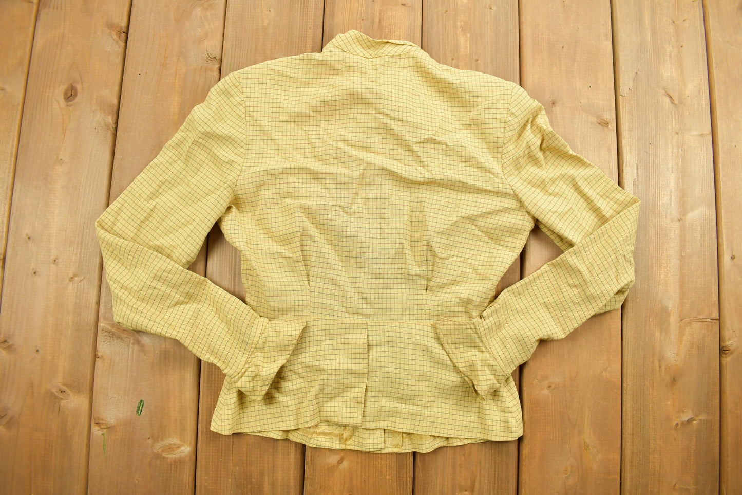 Vintage 1970s Bobbie Brooks Striped Yellow Button Up Shirt / 1970s Button Up / Vintage Flannel / Basic Button Up / Casual Shirt