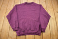 Vintage 1990s Blank Purple Crewneck Sweatshirt