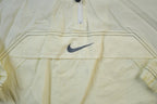 Vintage 1990s Nike Pullover Cream Hooded Windbreaker Jacket