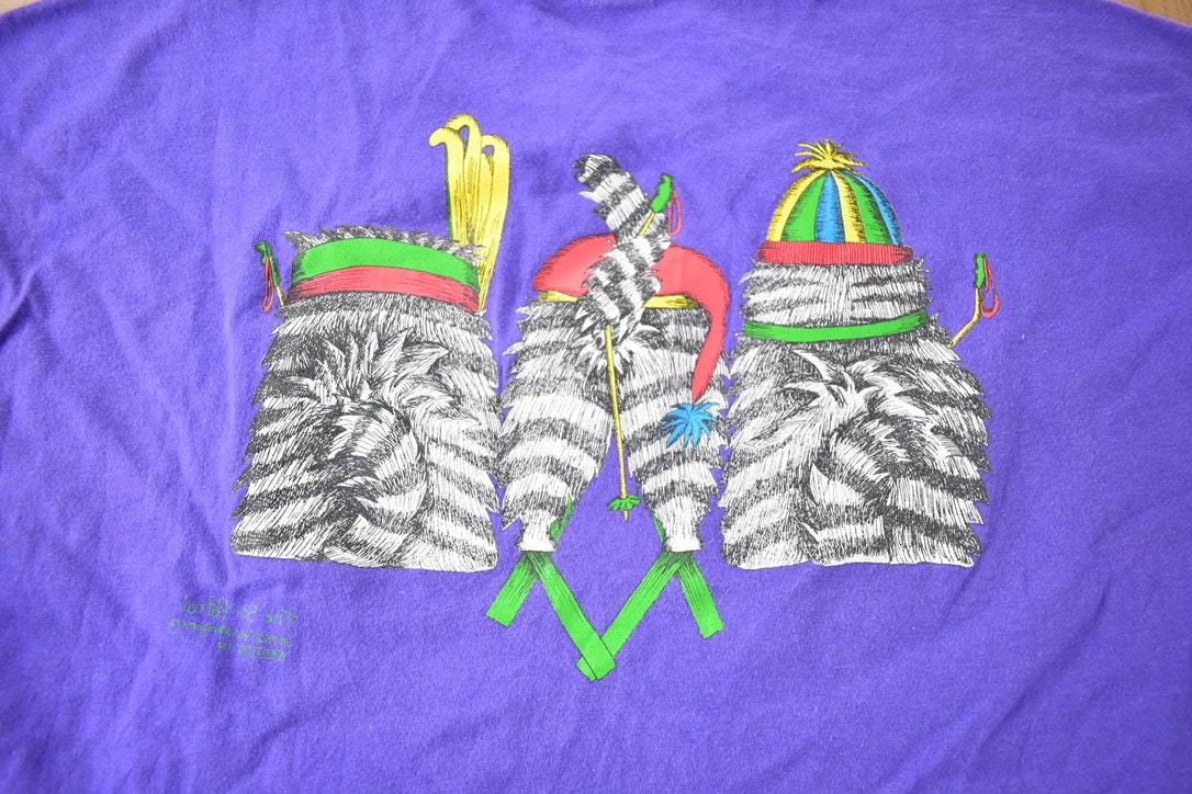 Vintage 1990s Ski Tahoe Travel T Shirt Made In USA Size XL