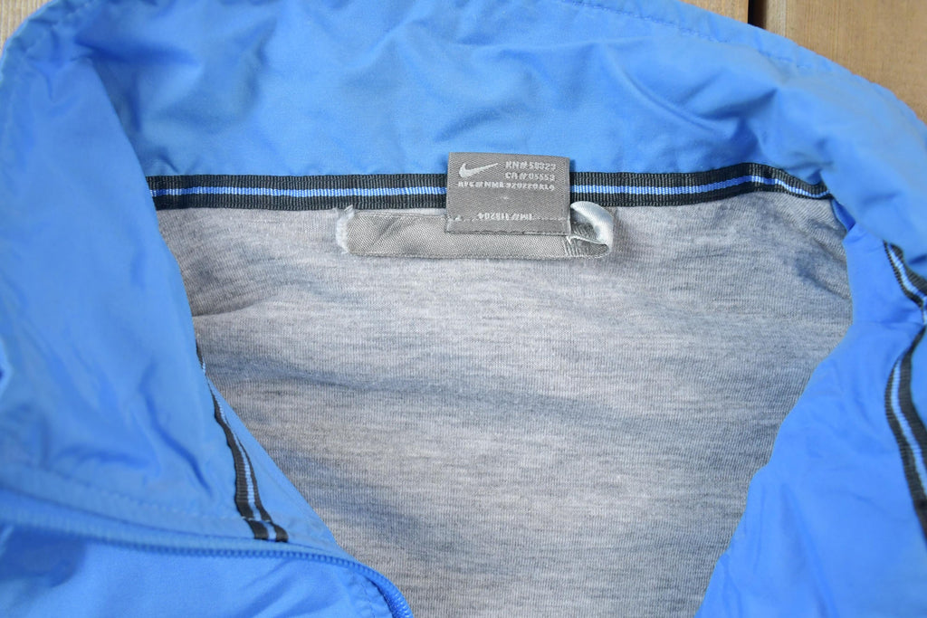 Vintage 1990s Nike Windbreaker Full Zip Cotton Lined Jacket