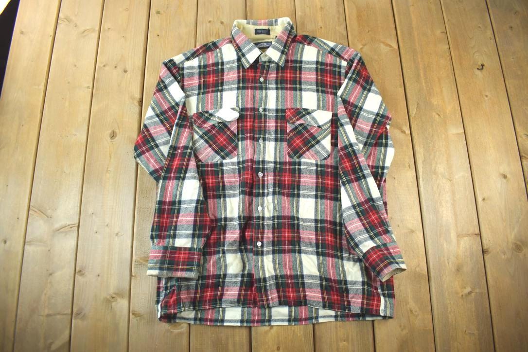 Vintage 1990s Backpacker Plaid Button Up Shirt