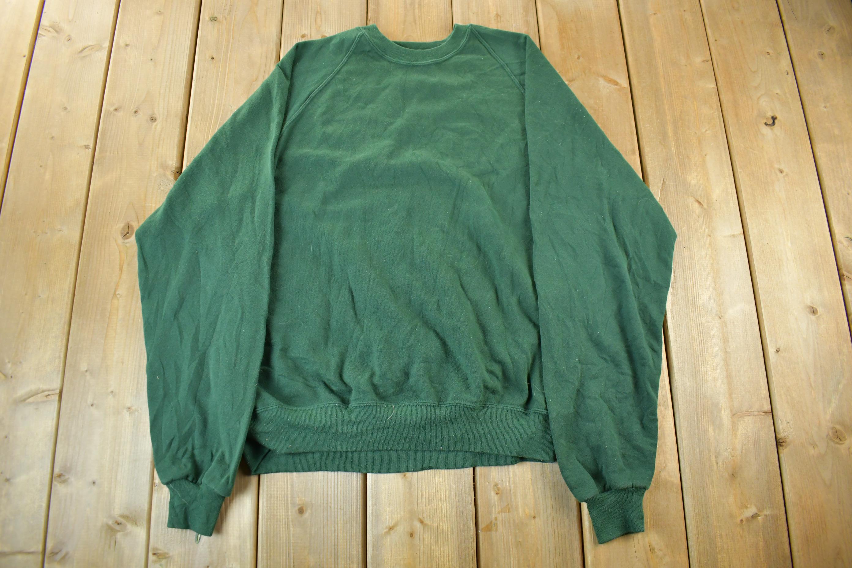 Vintage 1990s Jerzees Blank Crewneck Sweatshirt Men's Large