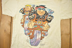 Vintage 1994 The Flintstones Fred Flintstones Double Sided Cartoon Promo T-Shirt