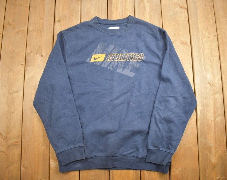 Vintage 1990s Nike Athletics Mini Swoosh Crewneck Sweatshirt