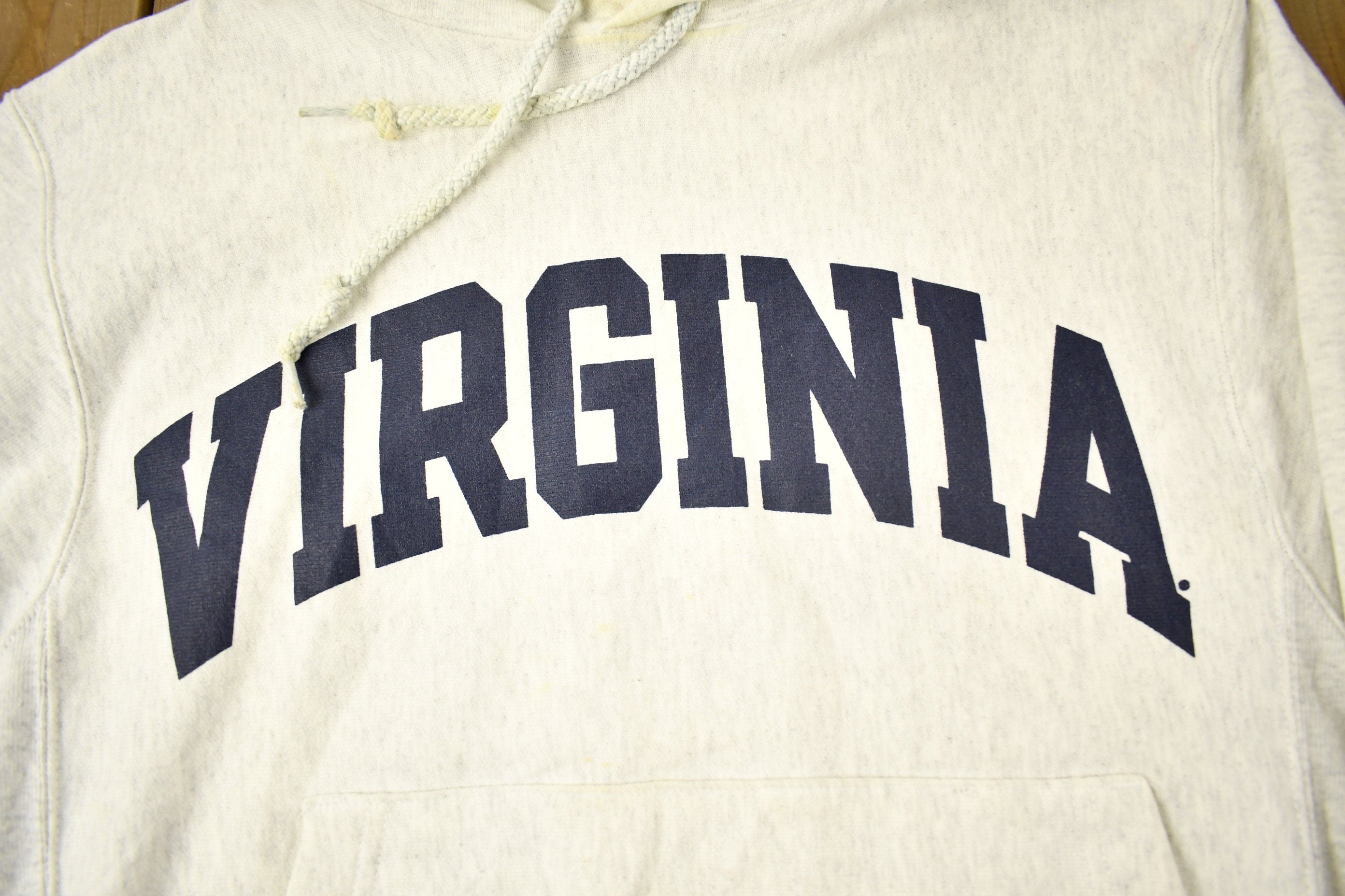 Vintage 1990s University of Virginia State Collegiate Champion Reverse Weave Hoodie