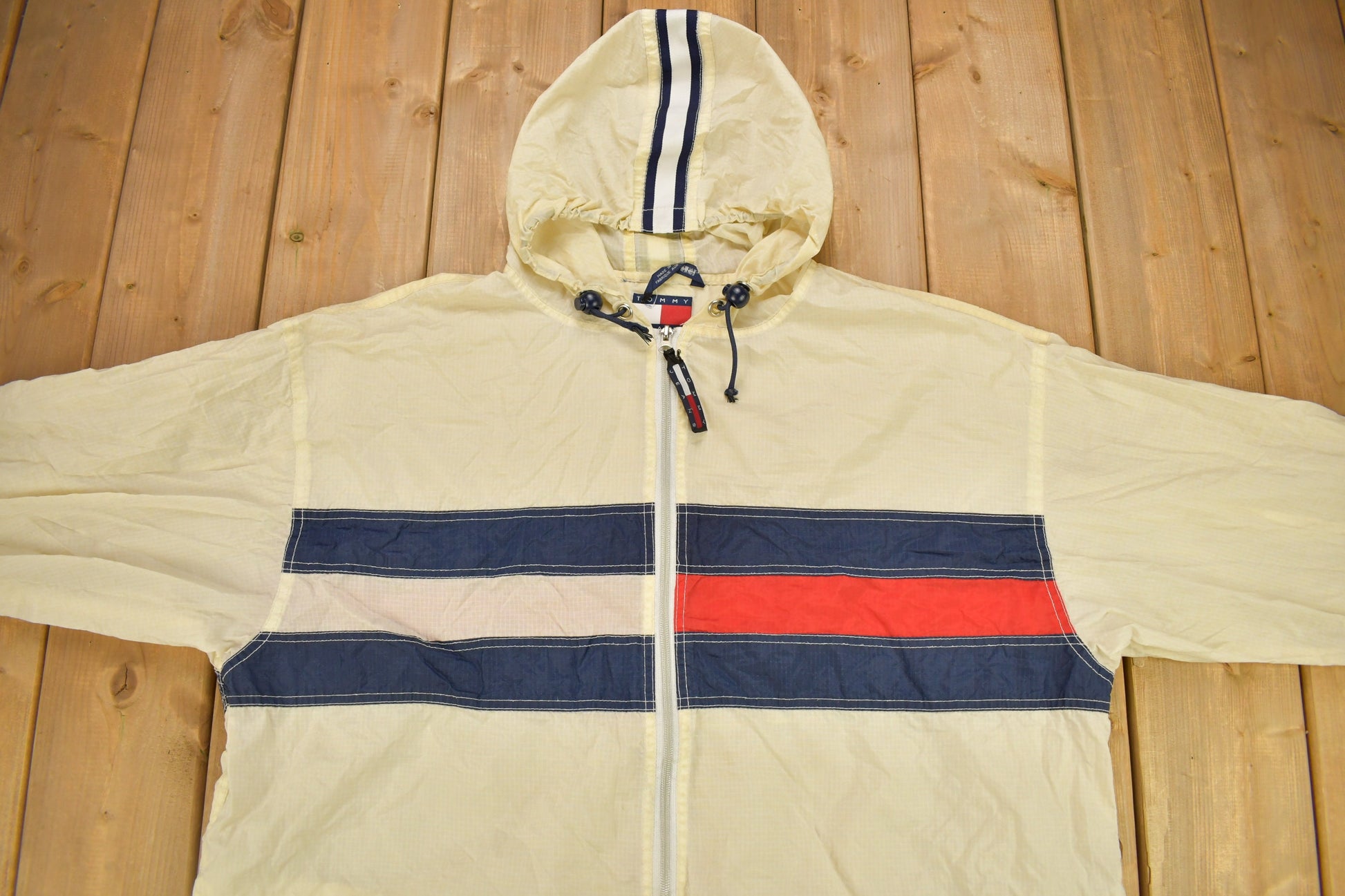 Vintage 1990s Tommy Jeans Big Flag Windbreaker Jacket