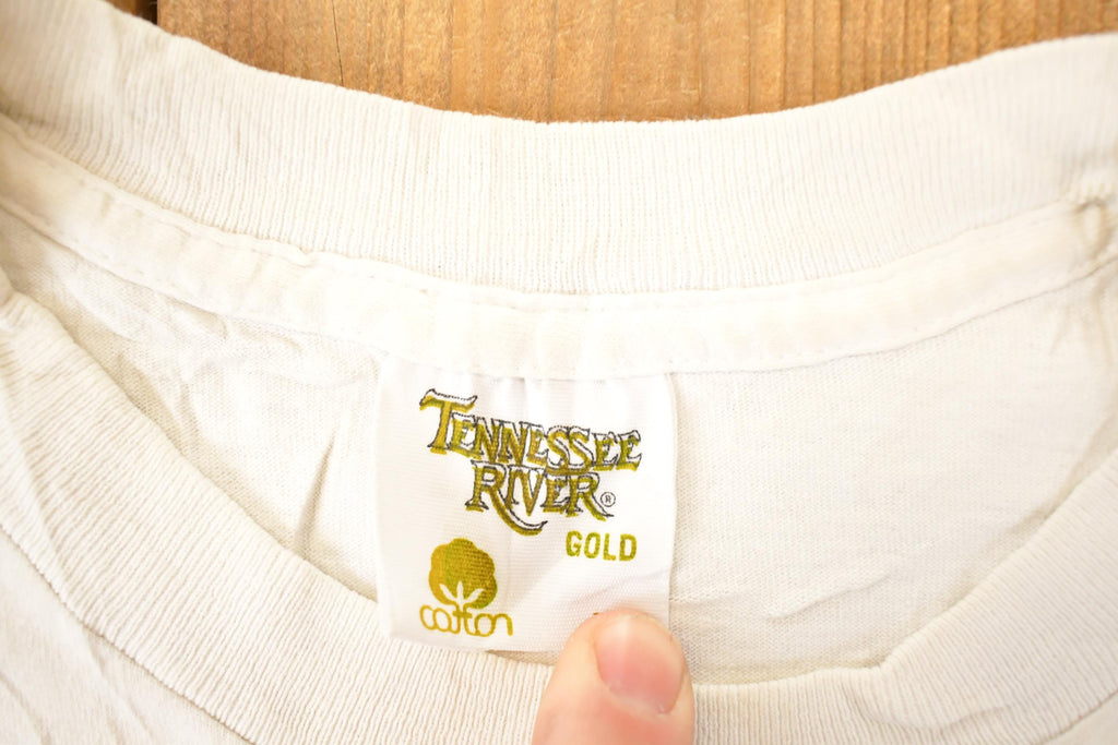 Vintage 1990s Tennessee River Roanoke Virginia Souvenir Travel T-Shirt Men's L