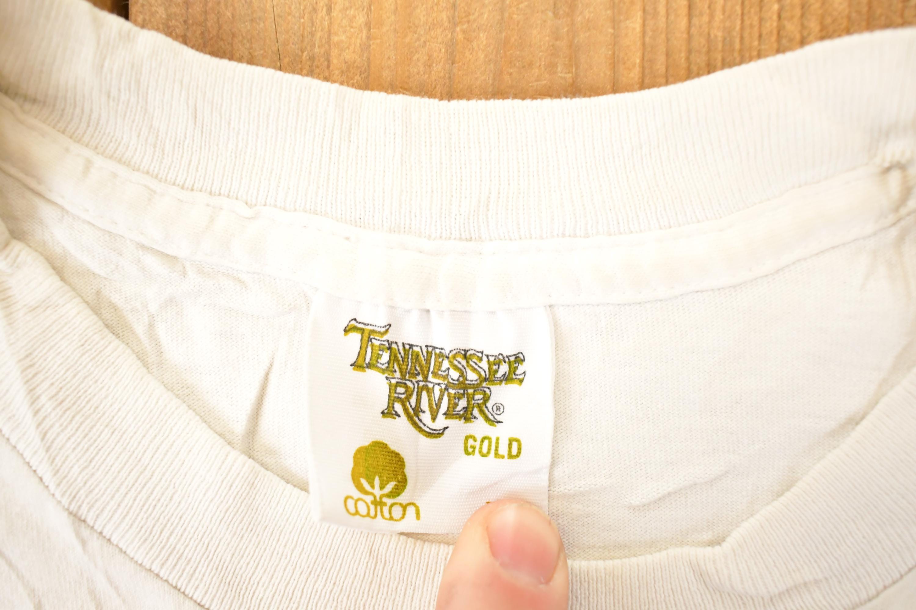 Vintage 1990s Tennessee River Roanoke Virginia Souvenir Travel T-Shirt Men's L