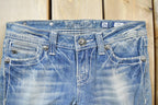 Vintage Y2K Miss Me Bedazzled Low Rise Jeans Size 26x32