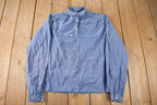Vintage 1980s Levi's Quarter Button Up Shirt Size M Made In Canada