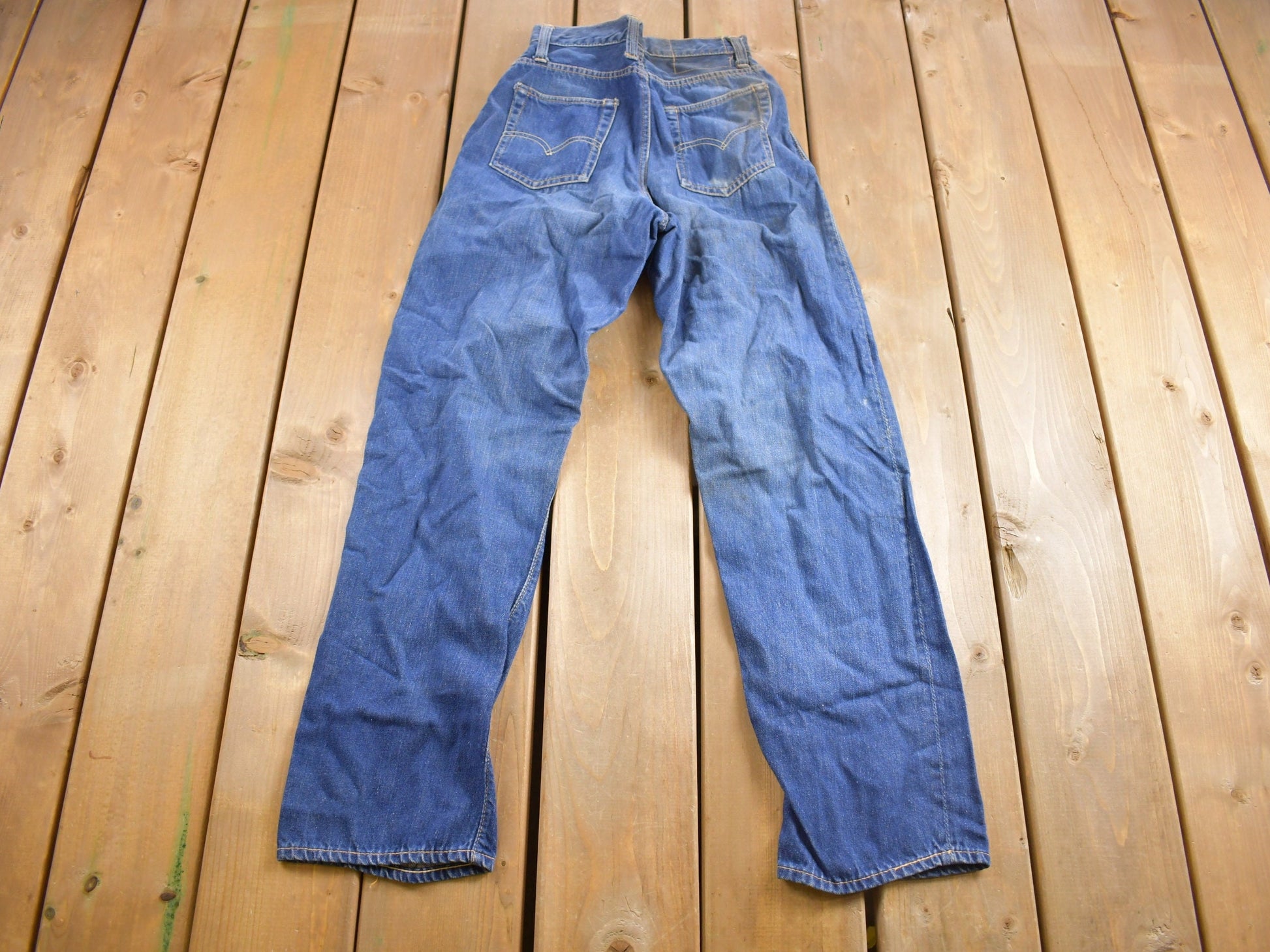 Vintage 1970s Levi's Orange Tab Jeans Size 24 x 28