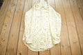 Vintage 1980s Hathaway Fox Patterned Long Sleeve Formal Casual Button Up