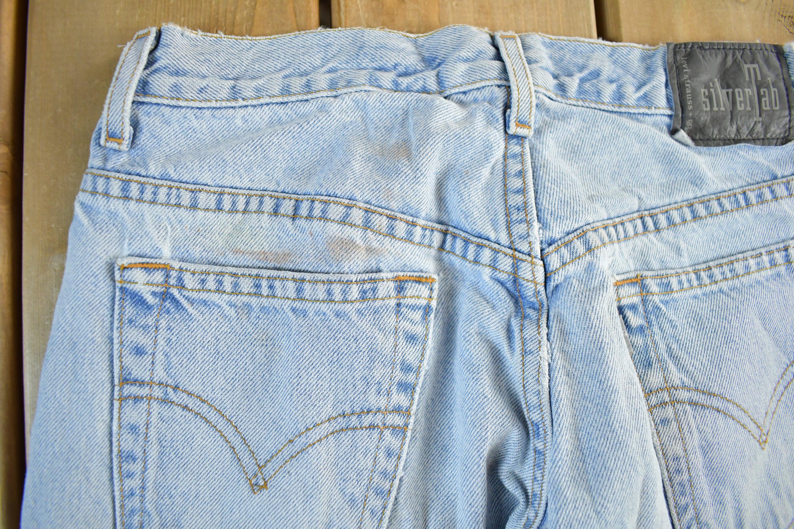 Vintage 1990s Levi Silver Tab Loose Denim Jeans Womens 28 x 32