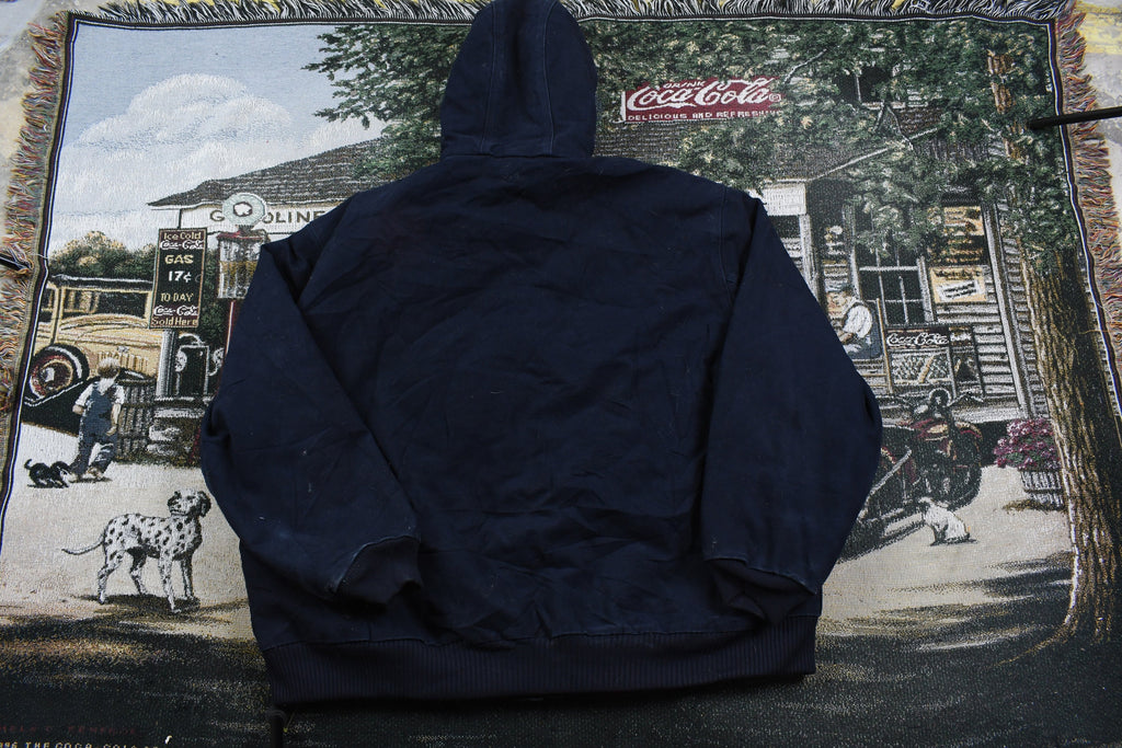 Vintage 1990s Carhartt Full Zip Hooded Workwear Jacket
