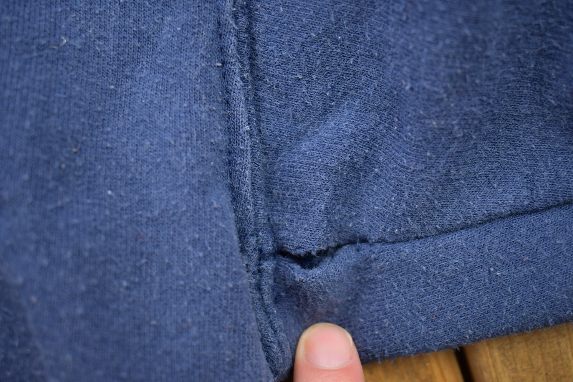 Vintage 1990s Blank Navy Blue Starter Crewneck Sweatshirt