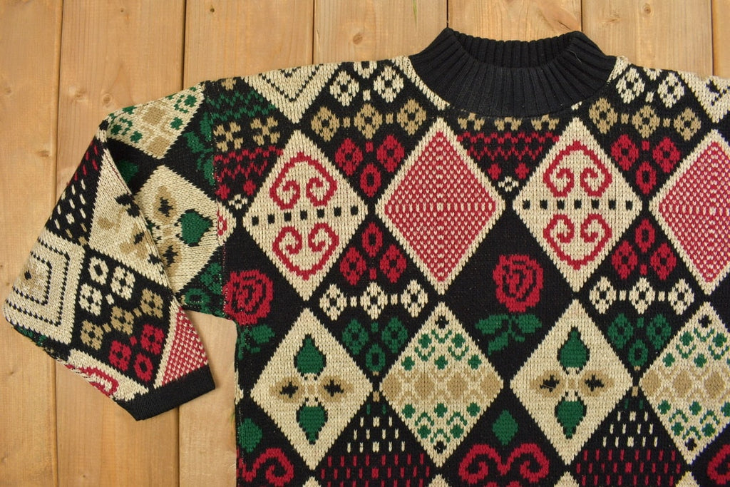 Vintage 1990s Private Eyes Knitted Crewneck Sweater